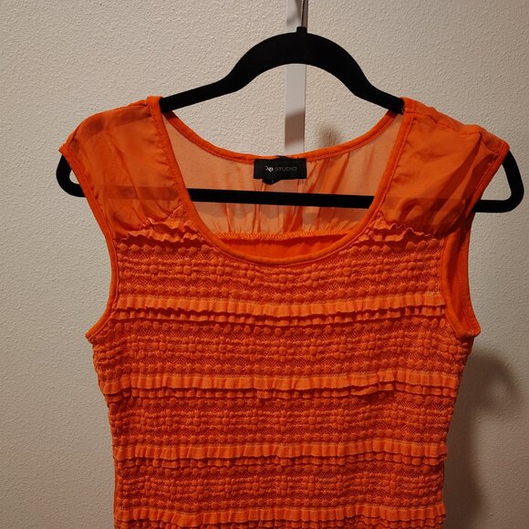 AB Studio Women's Blouse Size Large Stretch - Picture 2 of 10